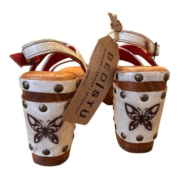 BED|STU Mediation Leather Platform Sandals in Nectar Lux NWT - Picture 7 of 10